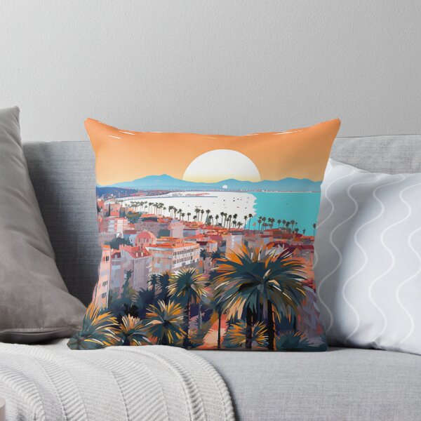 Item preview, A Pop Art Travel Print of Cannes - France designed and sold by StudioRedKoala.