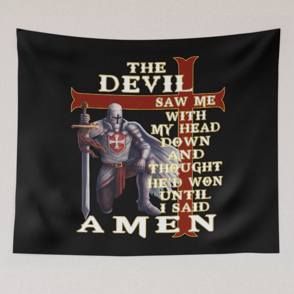 Item preview, Amen - The Devil Saw Me - Knights Templar designed and sold by LeNew.
