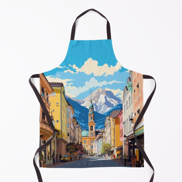 Item preview, A Pop Art Travel Print of Innsbruck - Austria  designed and sold by StudioRedKoala.