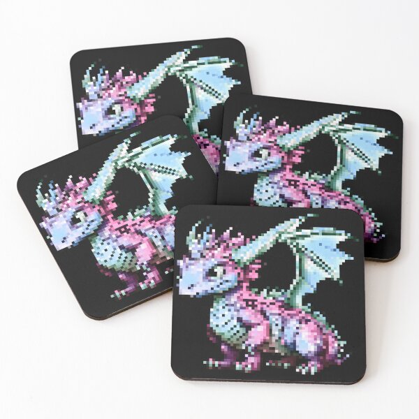Item preview, Kawaii Dragon Pixel Art designed and sold by NinniShop.