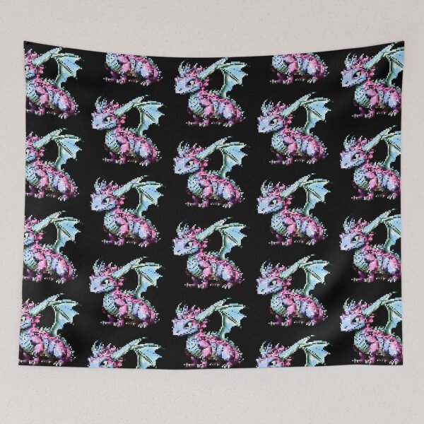 Item preview, Kawaii Dragon Pixel Art designed and sold by NinniShop.