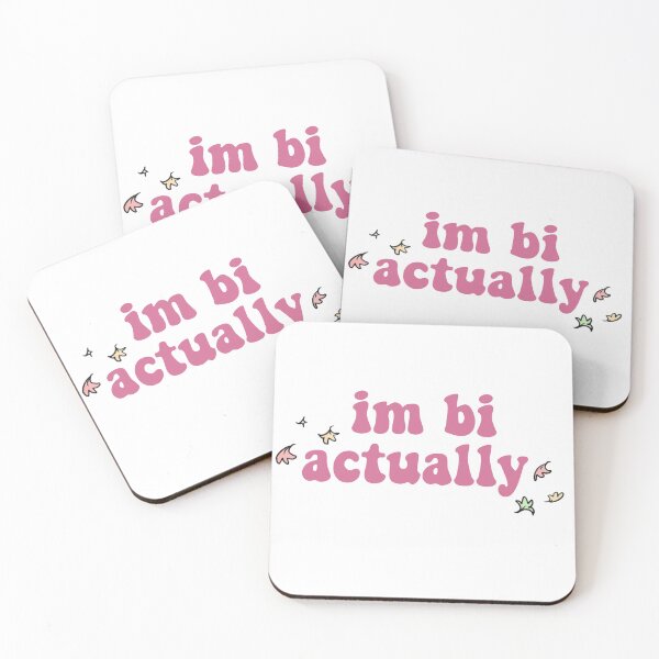 Item preview, im bi actually heartstopper nick nelson quote designed and sold by stickersxbecca.