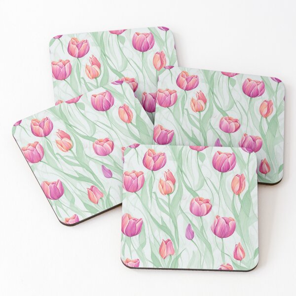Item preview, Tulip flowers pattern designed and sold by CoolPixels.