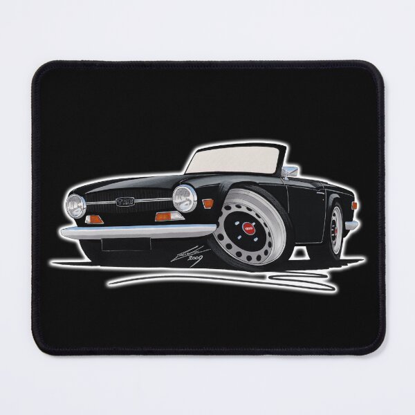 Item preview, Triumph TR6 Black - Caricature Car Art designed and sold by Yeomans Cartoons.