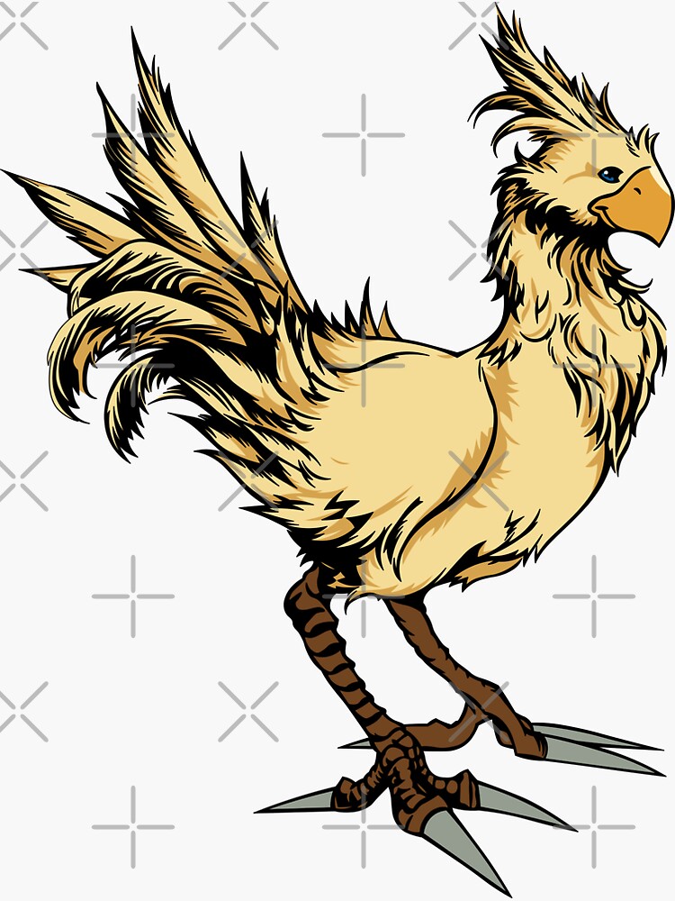 Chocobo Sticker For Sale By Vcook10 Redbubble