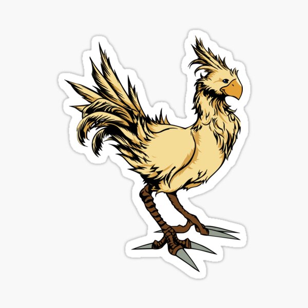 Chocobo Sticker For Sale By Vcook10 Redbubble