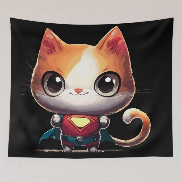 Item preview, Superhero cat designed and sold by TomFrontierArt.