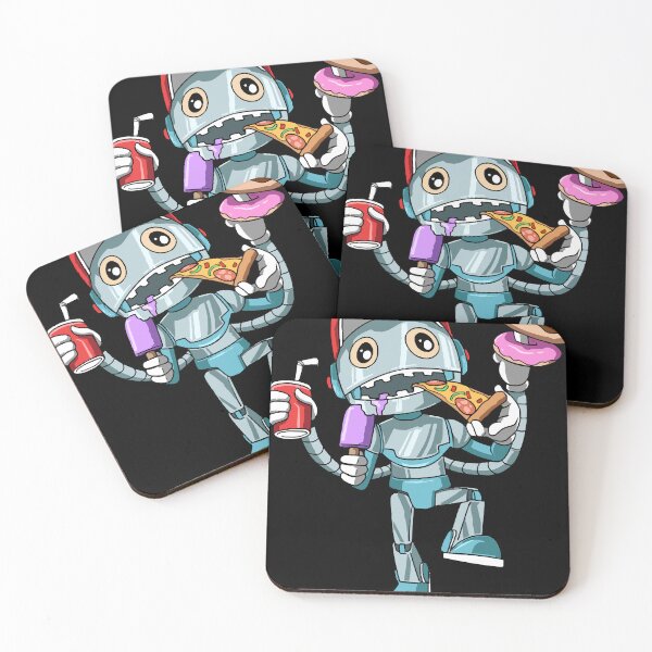 Item preview, Kids Birthday Funny Robot Unhealthy Food Bday Party  designed and sold by linneaschnee.