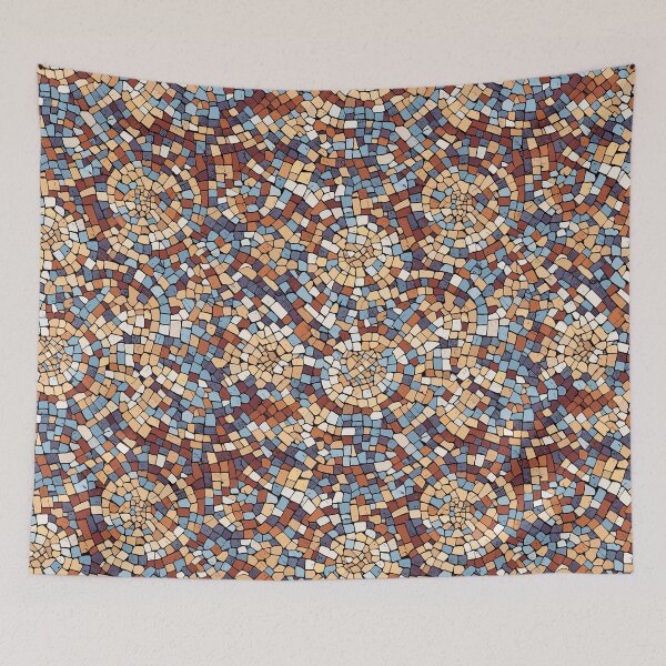 Item preview, Mosaic tile wall with a variety of colors and sizes designed and sold by Salahuddin190.