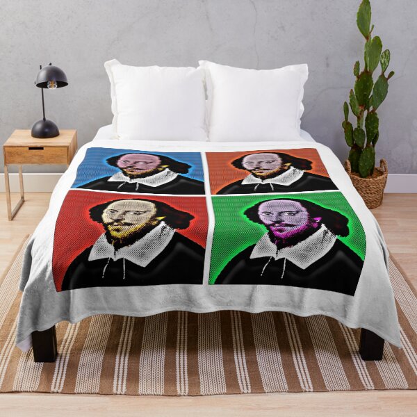 Item preview, Pop Art Portrait of Shakespeare in 4 Colors designed and sold by OnlyPopArt.