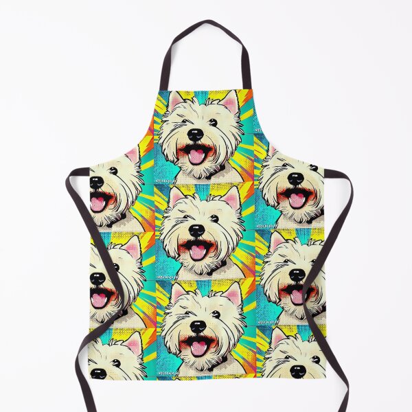 Item preview, Happy Westie Pop Art designed and sold by FunnehGacha.