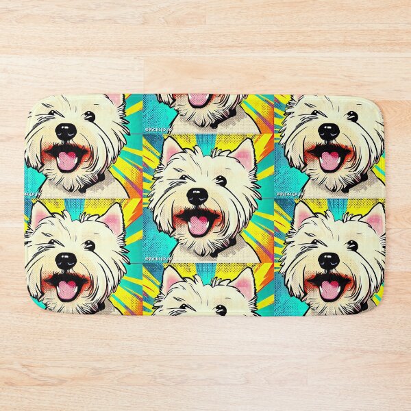 Item preview, Happy Westie Pop Art designed and sold by FunnehGacha.