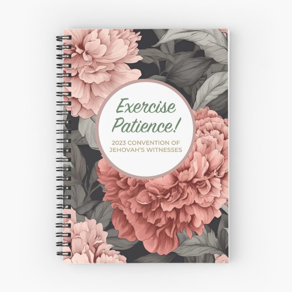 Item preview, 2023 Exercise Patience Convention - Pink Roses designed and sold by BestPlannerShop.