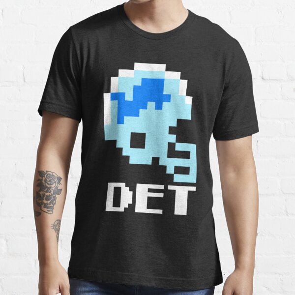 Tecmo Bowl Detroit Nintendo 6-bit Helmet Video Game Football T Shirt