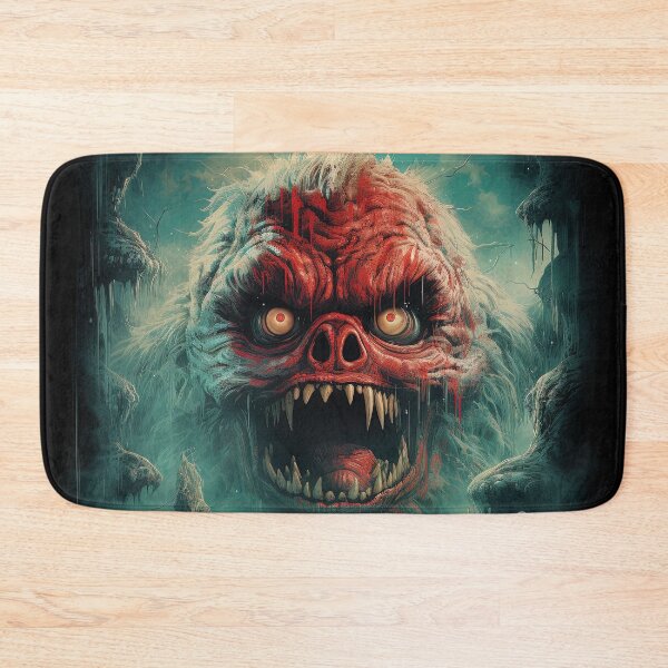 Item preview, Ghoulish Swamp Monster Vintage Horror Movie Poster Painting designed and sold by sμ (smew).