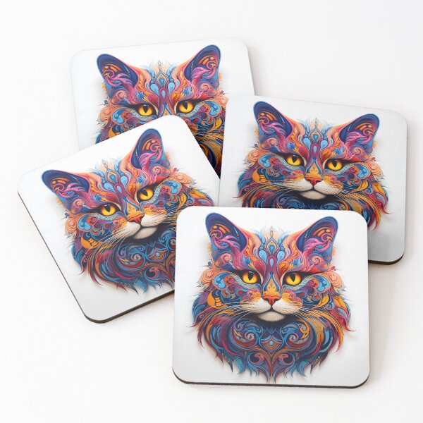 Item preview, Zentangle Cat 1 designed and sold by Red Witch Art.