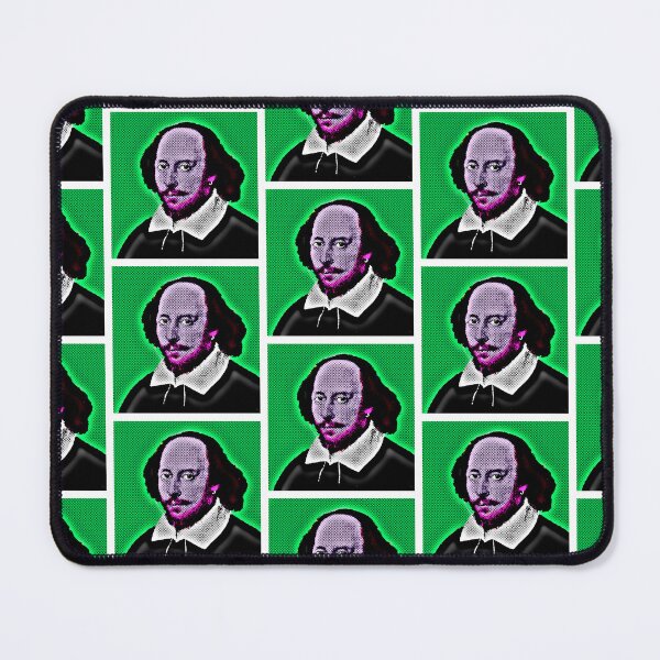 Item preview, Pop Art Portrait of Shakespeare in Green Background designed and sold by OnlyPopArt.