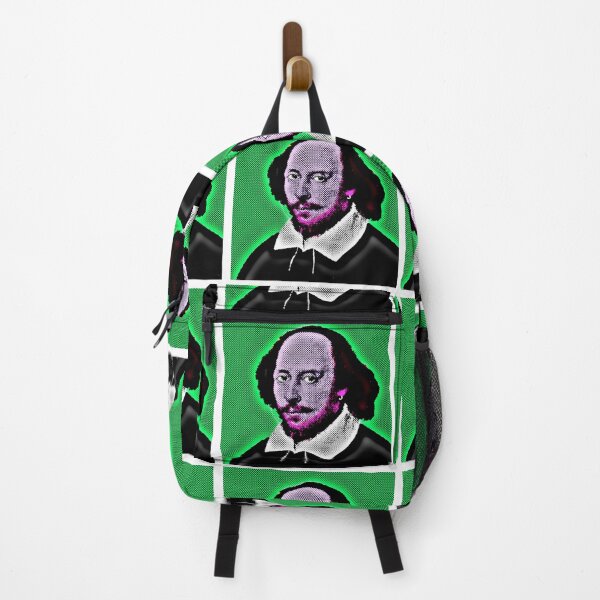 Item preview, Pop Art Portrait of Shakespeare in Green Background designed and sold by OnlyPopArt.