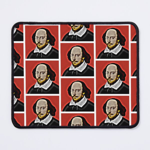 Item preview, Pop Art Portrait of Shakespeare in Red Background designed and sold by OnlyPopArt.