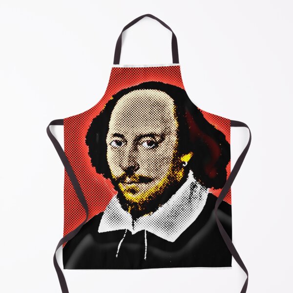 Item preview, Pop Art Portrait of Shakespeare in Red Background designed and sold by OnlyPopArt.