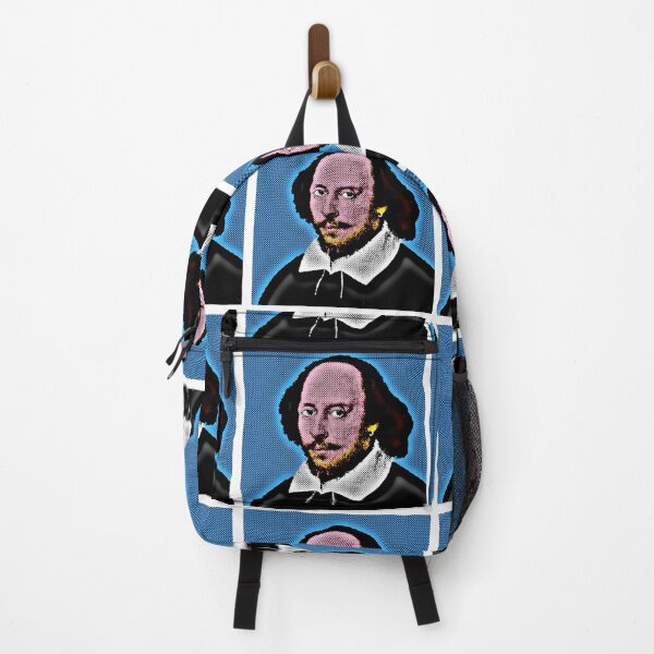 Item preview, Pop Art Portrait of Shakespeare in Blue Background designed and sold by OnlyPopArt.