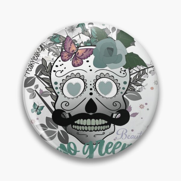Artikelvorschau, Totenkopf „Go green“ entworfen und verkauft von inarausch2023.