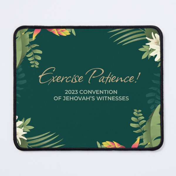 Item preview, 2023 Exercise Patience Convention - Leaves Theme designed and sold by BestPlannerShop.