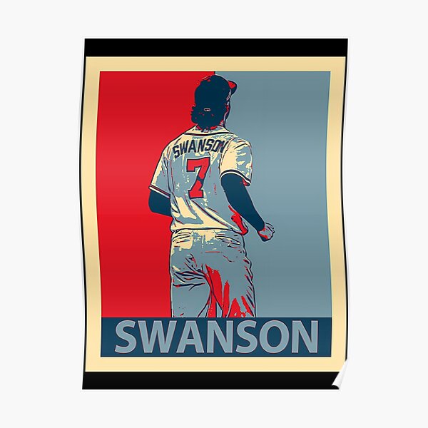  Dansby Swanson Baseball Playe74 Canvas Poster Wall Art Decor  Print Picture Paintings for Living Room Bedroom Decoration  Unframe:12x18inch(30x45cm): Posters & Prints