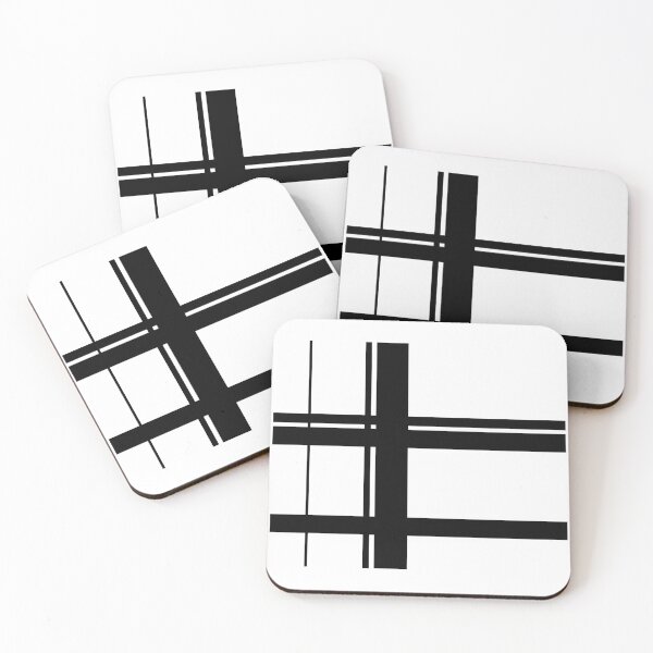 Item preview, Straight Black and White Geometric Lines designed and sold by DHSTN.