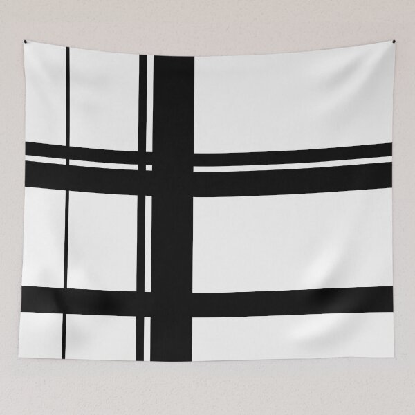 Item preview, Straight Black and White Geometric Lines designed and sold by DHSTN.