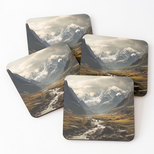 Item preview, Cinematic Mountain Landscape with Flowing Water designed and sold by Vainura.