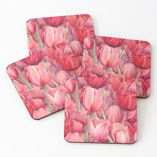 Item preview, Red Pink Tulips designed and sold by BilgePaksoylu.