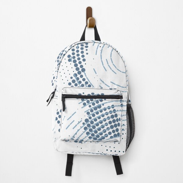 Item preview, Halftone Retro Circle Symphony in Blue designed and sold by artistevt.