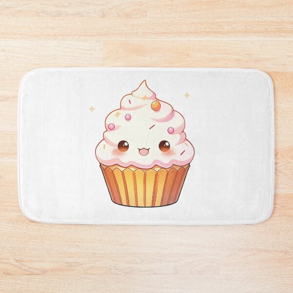 Item preview, Cute Kawaii Cupcake Smiling designed and sold by CozyKawaiiArt.