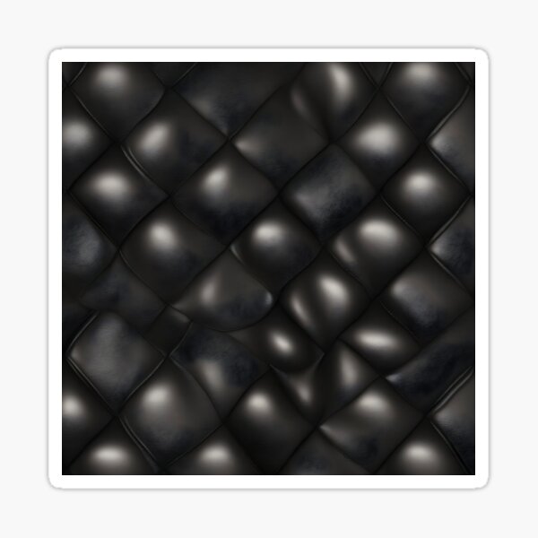 Sticker Black leather seamless texture