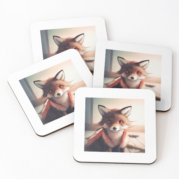 Item preview, Cute little red fox designed and sold by MALebowskiAI.