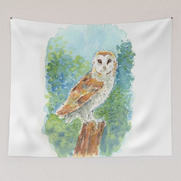 Item preview, Barn Owl - Watercolour designed and sold by Brett Miley.