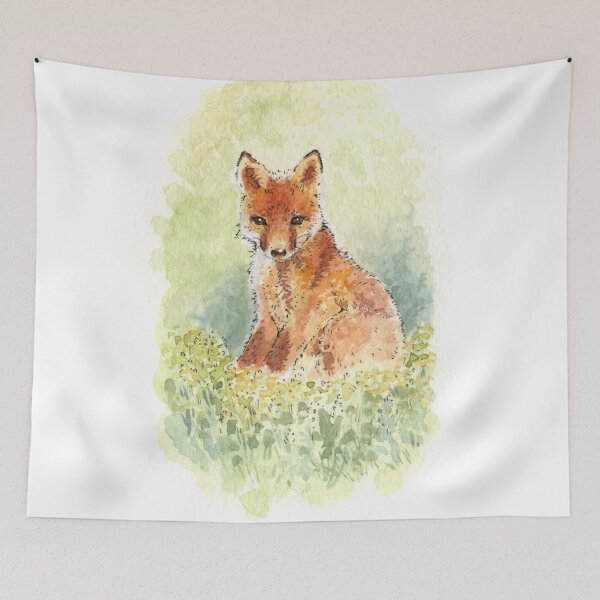 Item preview, Fox Cub - Watercolour designed and sold by Brett Miley.