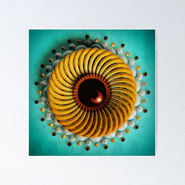 Planetary Sunflower Poster