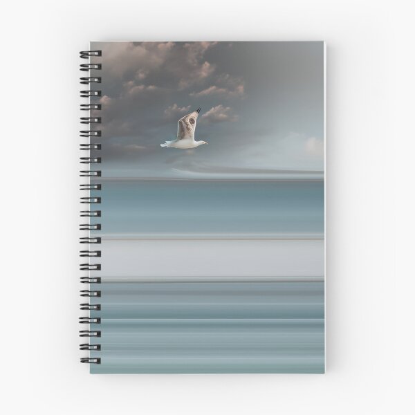 Item preview, Flying Seagull and Ocean - Coastal Bird in Flight 1 of 4 designed and sold by Beachy.