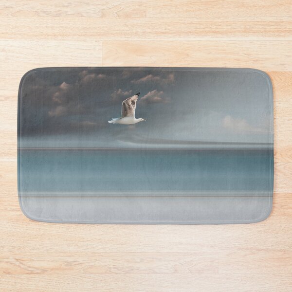 Item preview, Flying Seagull and Ocean - Coastal Bird in Flight 1 of 4 designed and sold by Beachy.