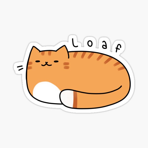 Tabby Cat Kitty Sticker.