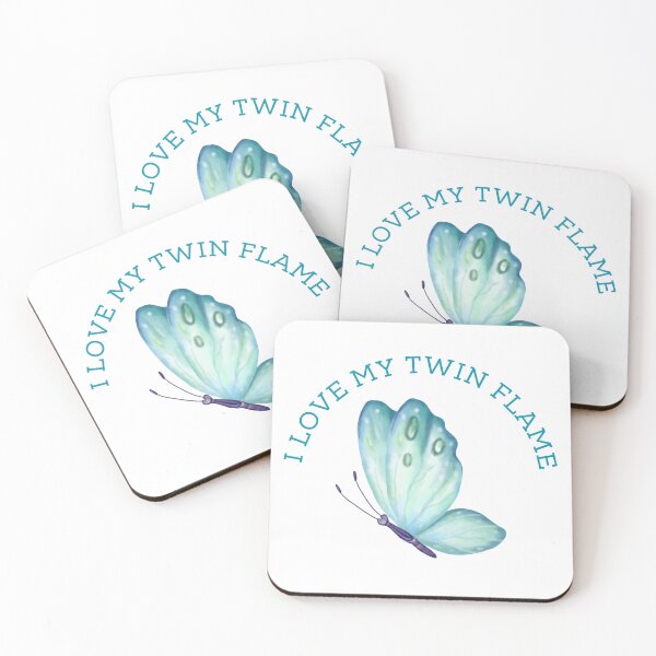 Item preview, I love my Twin Flame  Soulmates & Twin Flame Butterfly Classic Sticker designed and sold by MuditasEyes.