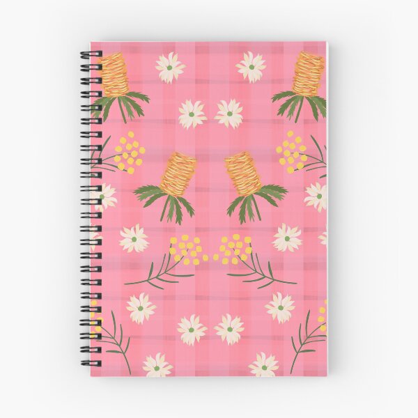 Item preview, Flores australianas en cuadros rosas designed and sold by KizzyW.