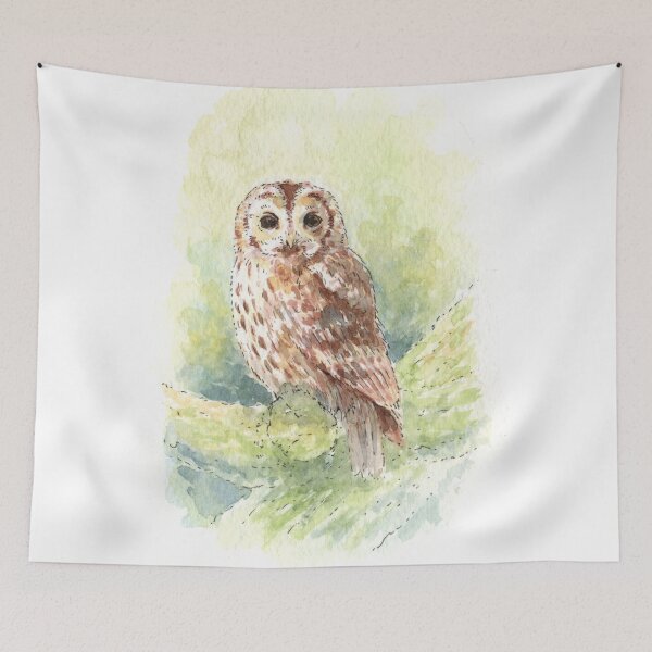 Item preview, Tawny Owl - Watercolour designed and sold by Brett Miley.