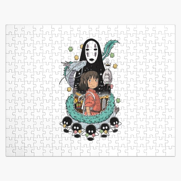 1000Pcs Mini Paper Jigsaw Puzzle Spirited Away Dragon Cartoon Anime Gift  Game