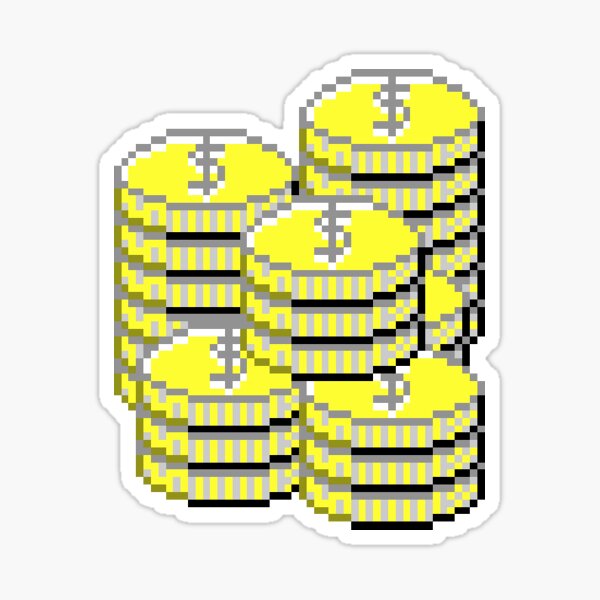 Vista previa del artículo con la obra «Pila de monedas - estilo de Windows 95», diseñado y vendido por maplejava.