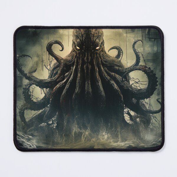 Item preview, Dark Cthulhu Kraken Monster Vintage Horror Movie Poster designed and sold by sμ (smew).