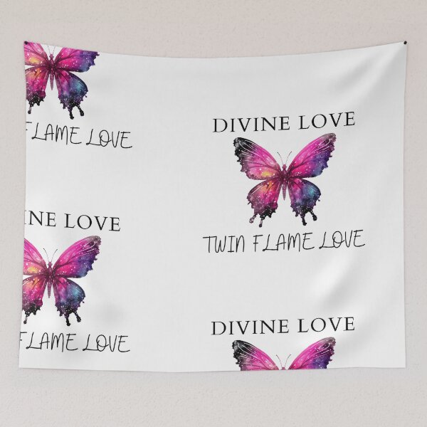 Item preview, Divine Love Twin Flame Love Butterfly Sticker designed and sold by MuditasEyes.