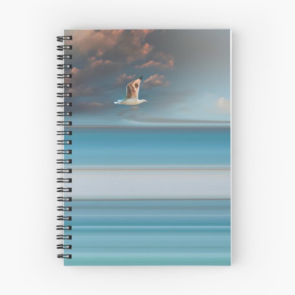 Item preview, Flying Seagull and Ocean - Coastal Bird in Flight 2 of 4 designed and sold by Beachy.